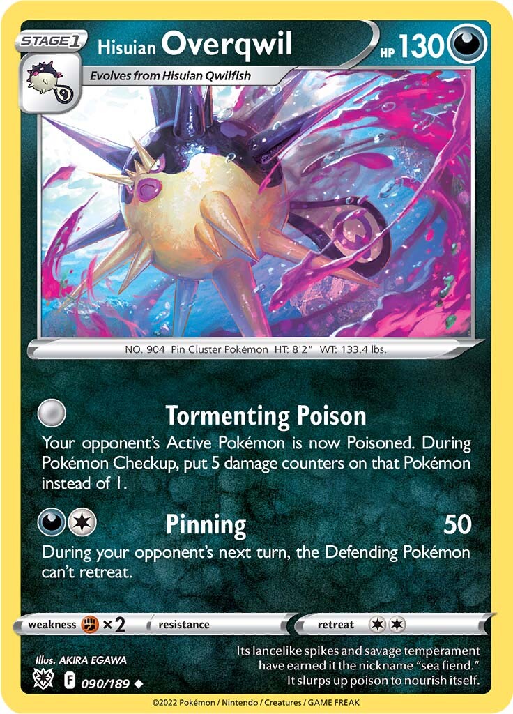 Overqwil de Hisui (090/189) [Espada y Escudo: Resplandor Astral]