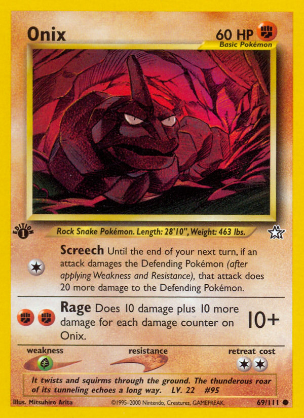 Onix (69/111) [Néo Genesis 1re Édition]