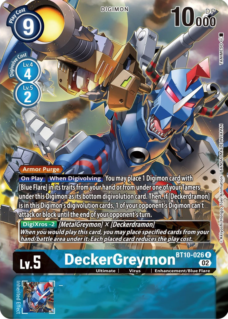 DeckerGreymon [BT10-026] (Arte Alternativo) [Encuentro Xros]