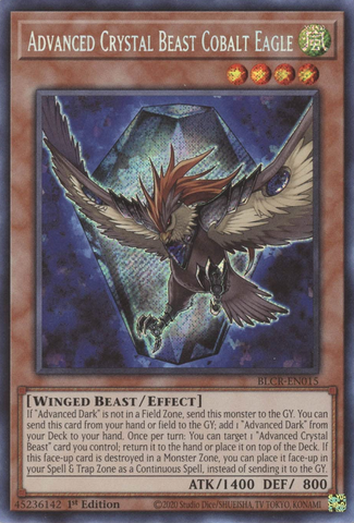 Bête Cristalline Avancée Aigle Cobalt [BLCR-FR015] Secret Rare