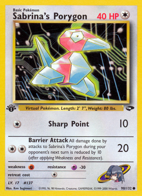 Porygon de Sabrina (98/132) [Desafío del Gimnasio 1ª Edición]