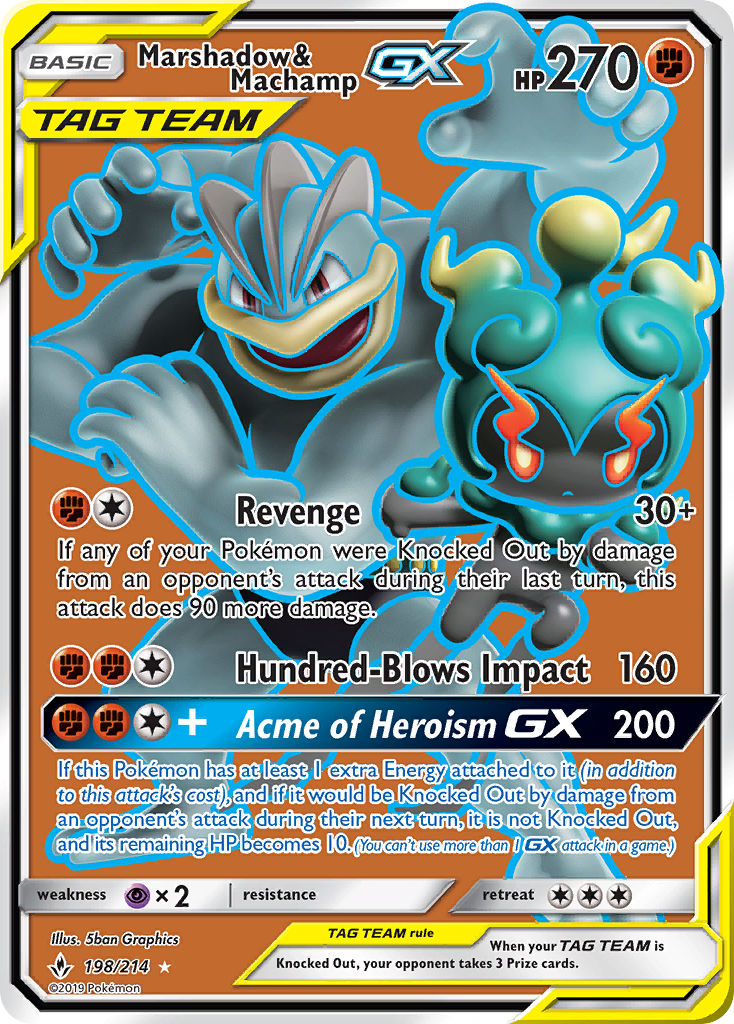 Marshadow y Machamp GX (198/214) [Sol y Luna: Lazos Indestructibles]