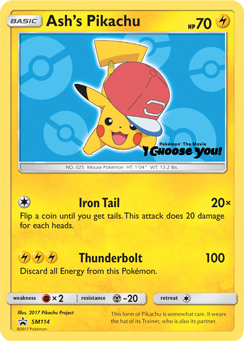 Pikachu de Ash (SM114) [Sol y Luna: Promociones de Estrellas Negras]