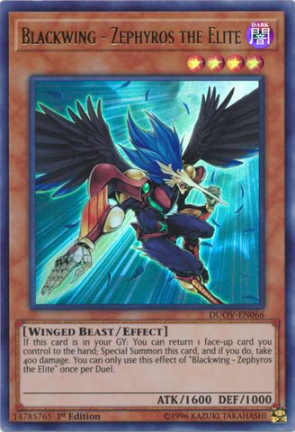 Blackwing - Zephyros the Elite [DUOV-EN066] Ultra Rara