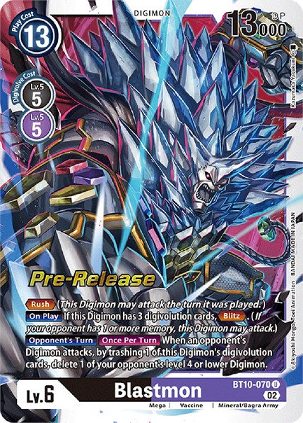 Blastmon [BT10-070] [Cartas de prelanzamiento Xros Encounter]