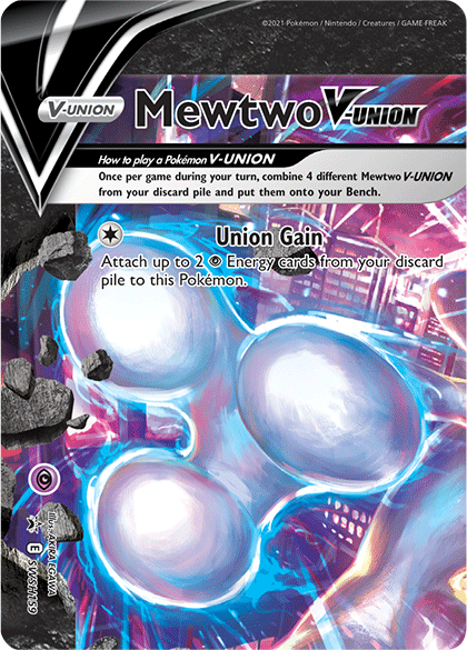 Mewtwo V-Union (SWSH159) [Espada y Escudo: Cartas de promoción de estrella negra]