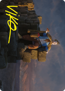 Pippin, Gardien d'Isengard Carte artistique (Signature estampée or) [Le Seigneur des Anneaux : Contes de la Terre du Milieu - Série de cartes artistiques]