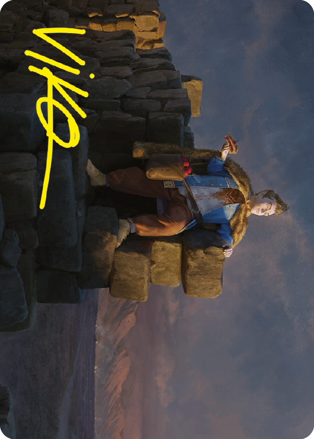 Pippin, Gardien d'Isengard Carte artistique (Signature estampée or) [Le Seigneur des Anneaux : Contes de la Terre du Milieu - Série de cartes artistiques]