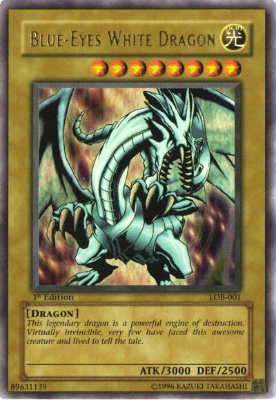 Dragon Blanc aux Yeux Bleus [LOB-001] Ultra Rare