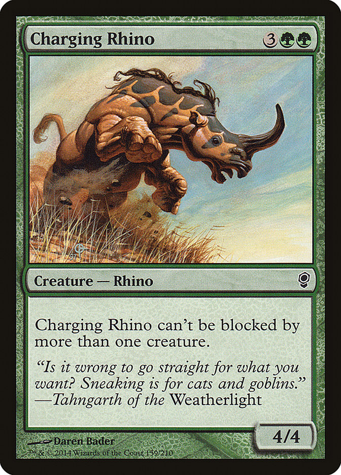 Rhinocéros en charge [Complot]