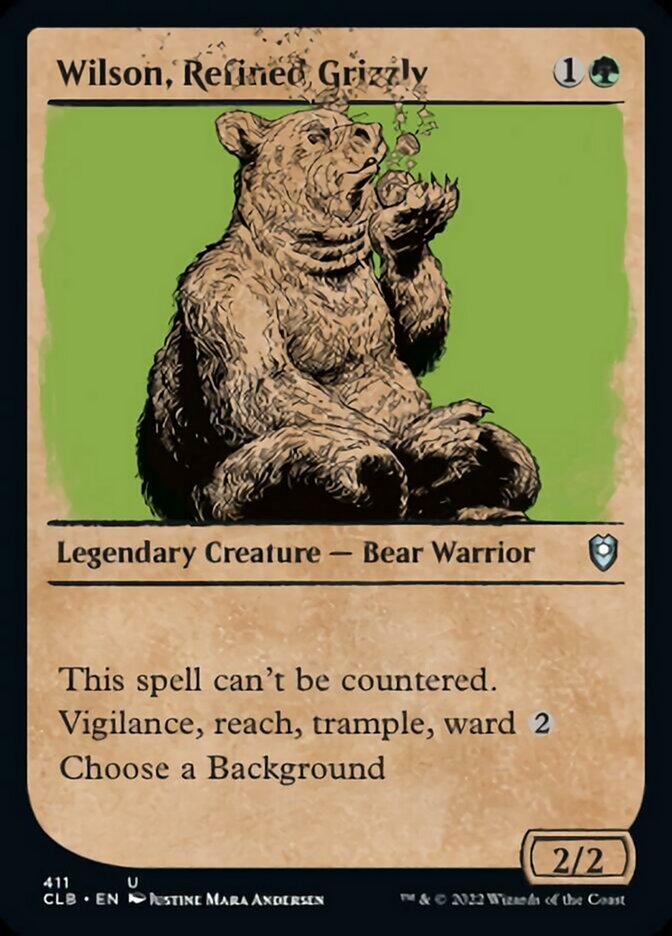 Wilson, ours raffiné (présentoir) [Commander Legends : Battle for Baldur's Gate]
