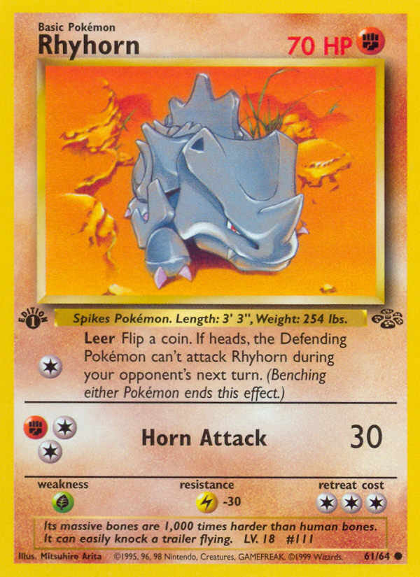 Rhyhorn (61/64) [Jungla 1ª Edición]