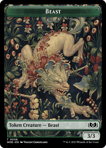 Bestia // Comida (0013) Ficha de dos caras [Wilds of Eldraine Tokens]