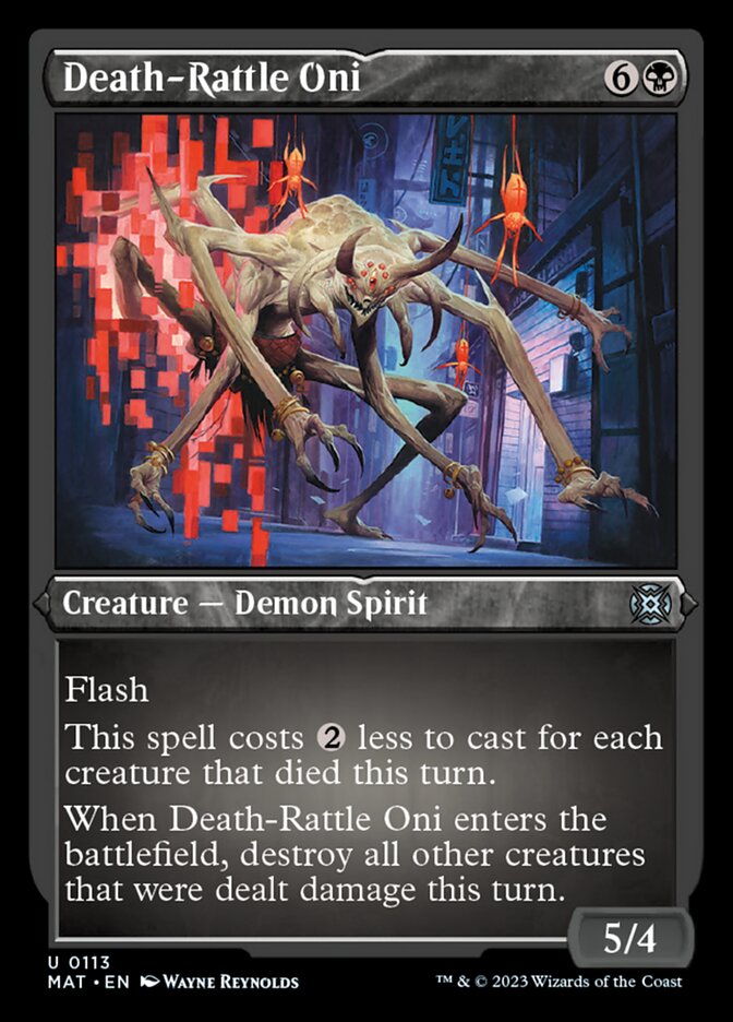 Oni râleur de la mort (Foil Etched) [March of the Machine: The Aftermath]