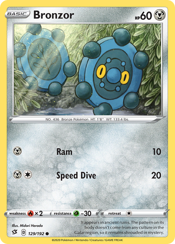 Bronzor (129/192) [Espada y Escudo: Choque Rebelde]
