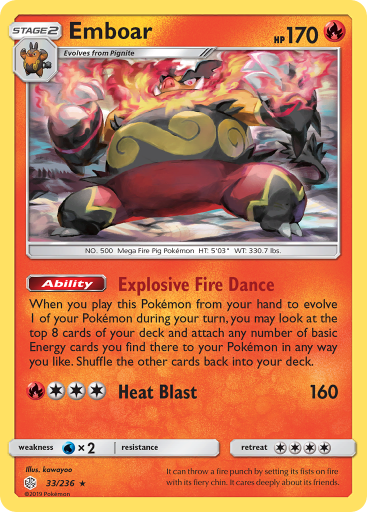 Emboar (33/236) [Soleil et Lune : Éclipse Cosmique]