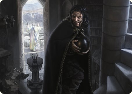 Gríma, valet de Saruman – Carte d'illustration [Le Seigneur des Anneaux : Histoires de la Terre du Milieu - Série d'illustrations]