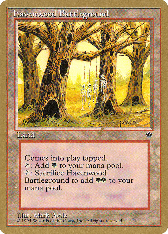 Champ de bataille de Havenwood (Mark Justice) [Pro Tour Collector Set]