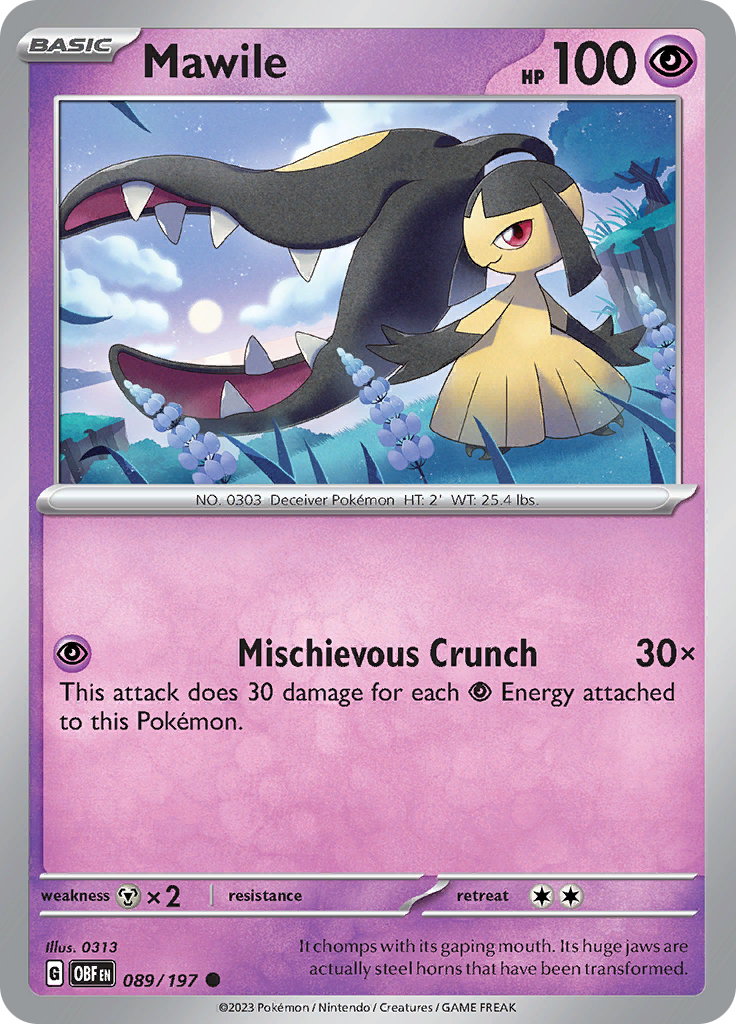 Mawile (089/197) [Escarlata y Púrpura: Llamas Obsidianas]