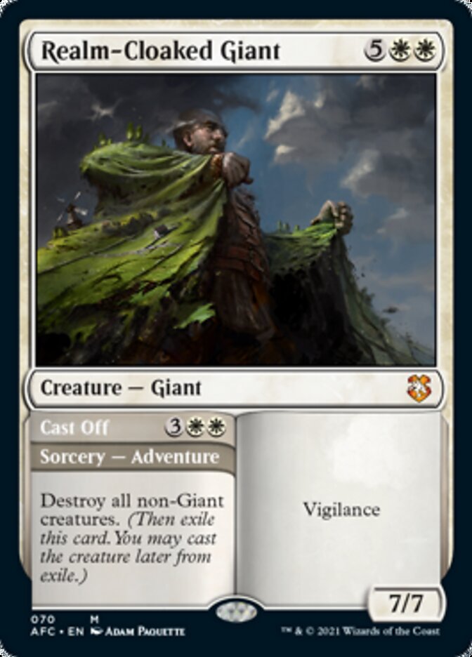 Géant voilé du royaume // Rejet [Dungeons & Dragons: Adventures in the Forgotten Realms Commander]