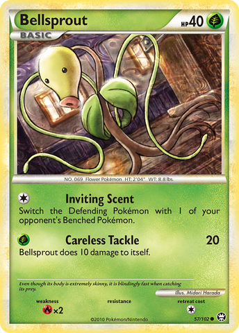 Bellsprout (57/102) [Corazón Oro & Alma Plata: Triunfo]