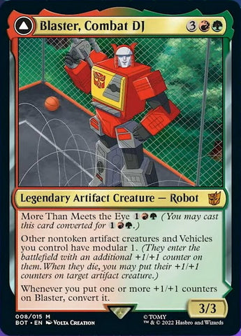 Blaster, DJ de combate // Blaster, Motivador moral [Transformers]