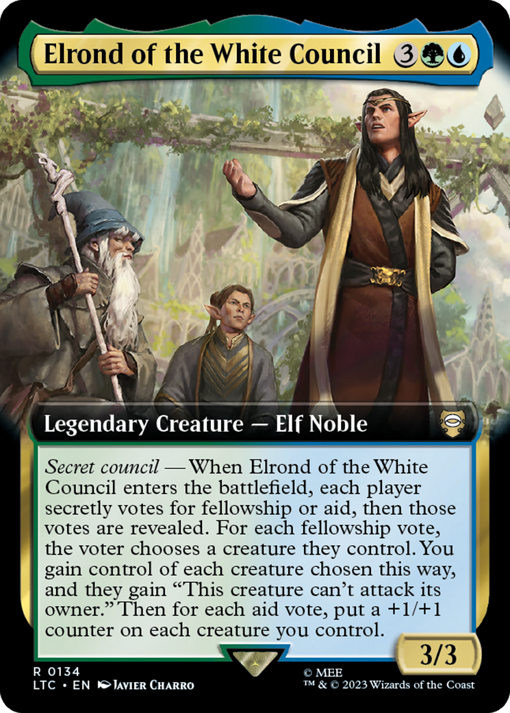 Elrond du Conseil Blanc (Illustration étendue) [Le Seigneur des Anneaux : Histoires de la Terre du Milieu Commander]