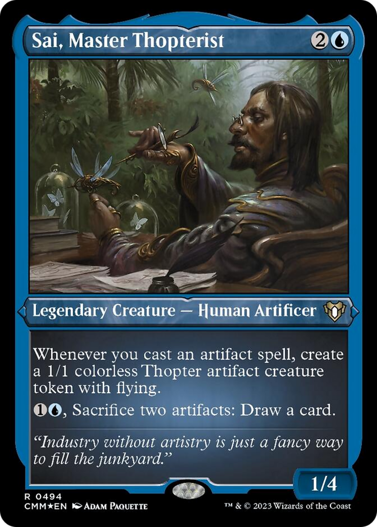Sai, maîtresse thoptériste (gravure à l'acide) [Commander Masters]