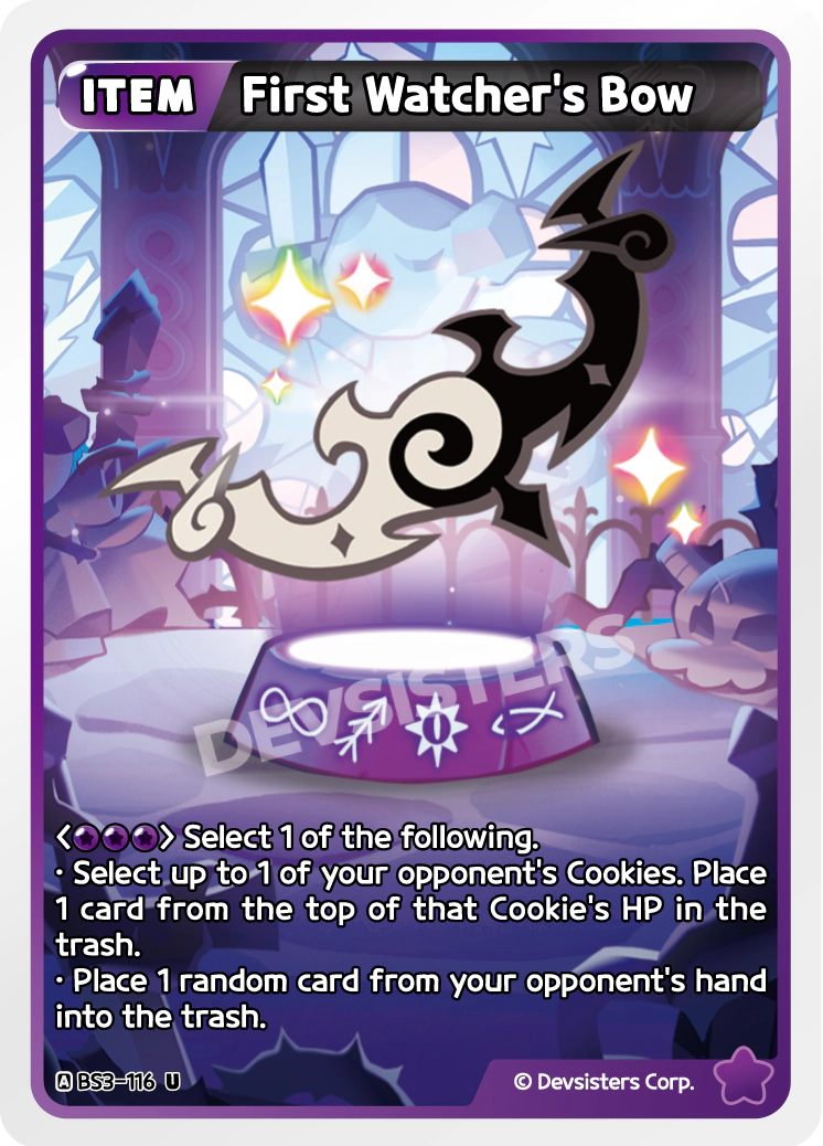 Image for First Watcher's Bow (BS3-116) (BS3) - CookieRun: Braverse TCG