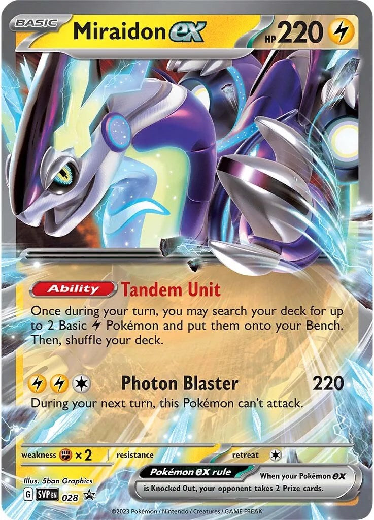 Miraidon ex (028) [Écarlate et Violet : Promos Étoile Noire]