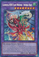 Elemental HERO Flame Wingman - Ira Infernal [BLMR-EN012] Secret Rare