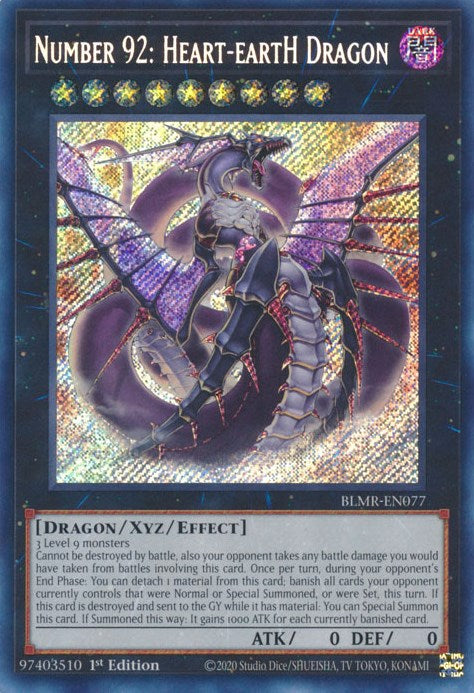 Numéro 92 : Dragon Heart-eartH [BLMR-EN077] Secret Rare