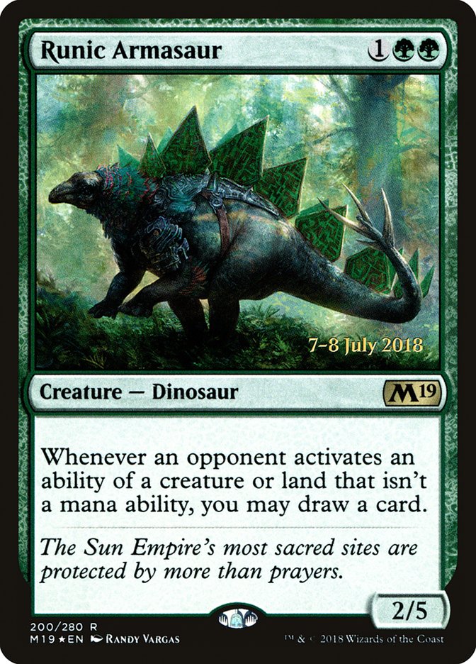 Armosaure runique [Cartes promos de l'avant-première de l'édition de base 2019]