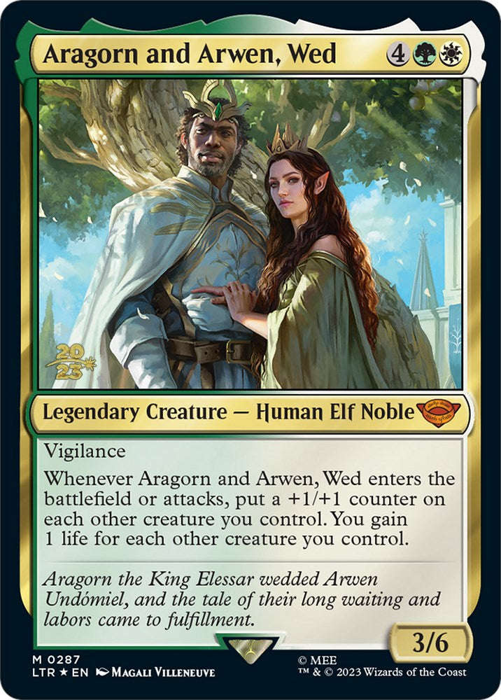Aragorn et Arwen, Mariés [Le Seigneur des Anneaux : Contes de la Terre du Milieu - Cartes promos d'avant-première]