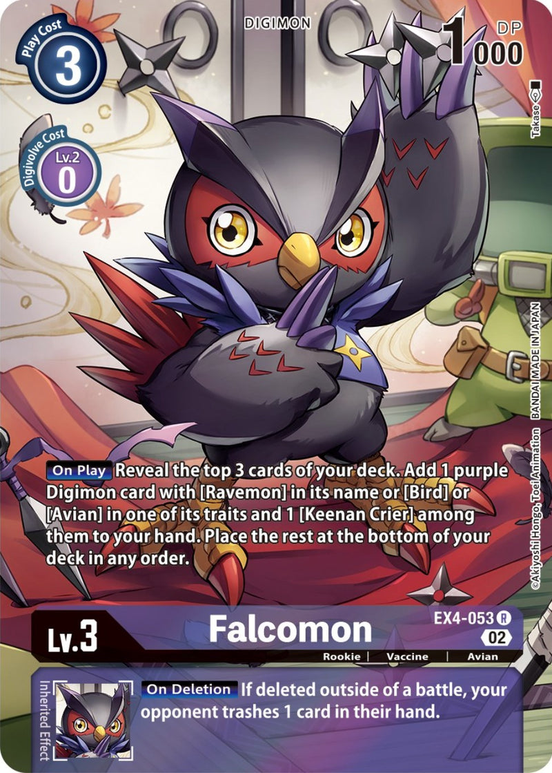 Falcomon [EX4-053] (Arte alternativo) [Booster Alternative Being]