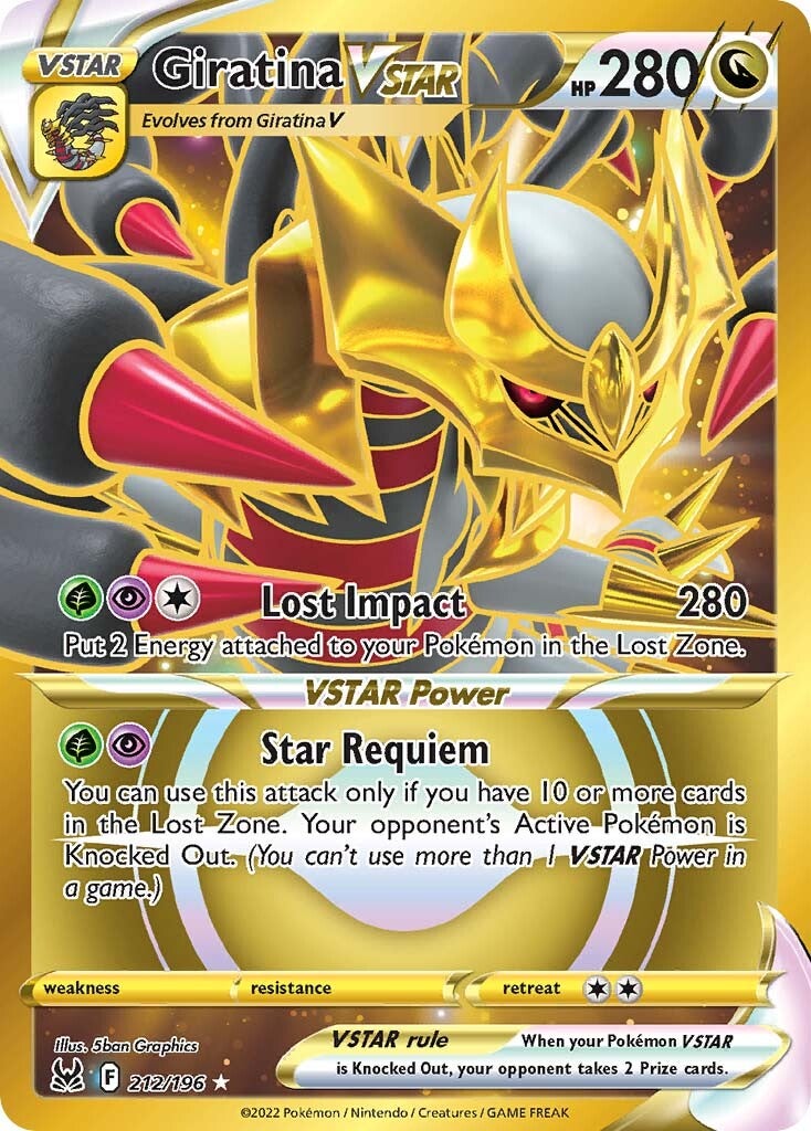 Giratina VSTAR (212/196) [Espada y Escudo: Origen Perdido]