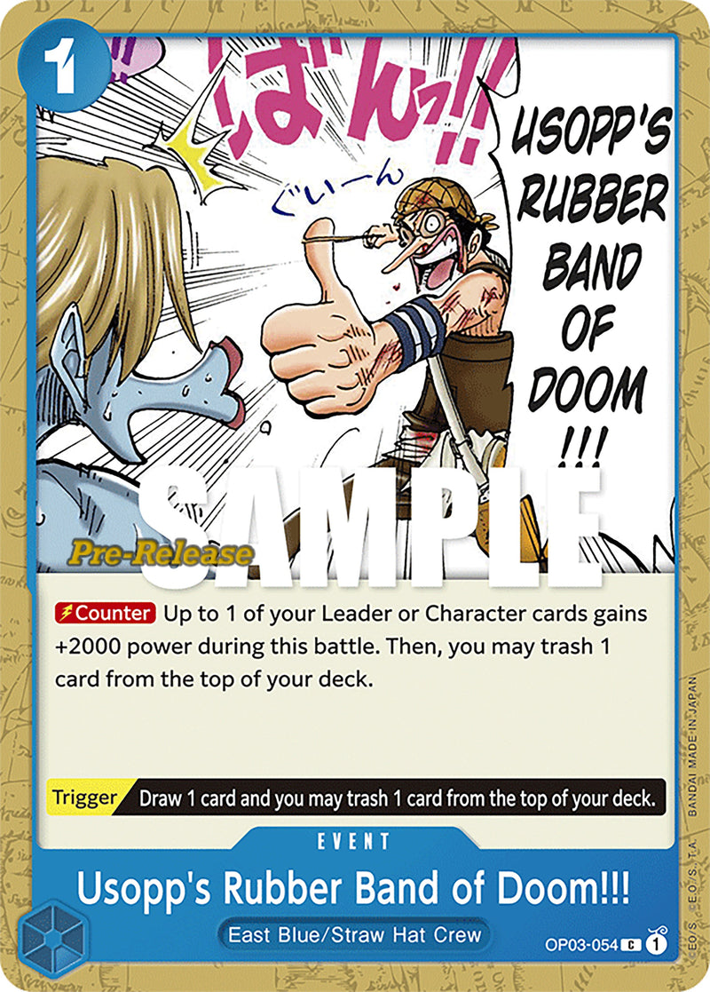 ¡¡¡La Goma del Terror de Usopp!!! [Cartas de Pre-Lanzamiento Pilares de Fuerza]