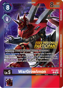 WarGrowlmon [EX3-062] (Participante de los Regionales de 2023) [Draconic Roar Promos]