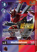 WarGrowlmon [EX3-062] (Finalista Regional 2023) [Draconic Roar Promos]