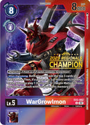 WarGrowlmon [EX3-062] (Campeón Regional 2023) [Promocionales Draconic Roar]