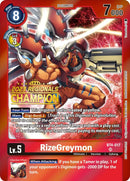 RizeGreymon [BT4-017] (Campeón de Regionales 2023) [Promos de Great Legend]