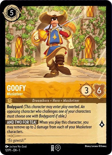 Goofy - Mosquetero (12/P1) [Cartas Promocionales]