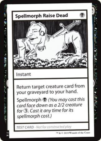 Spellmorph Réanimation des morts (édition 2021) [Cartes de test de Mystère Booster]