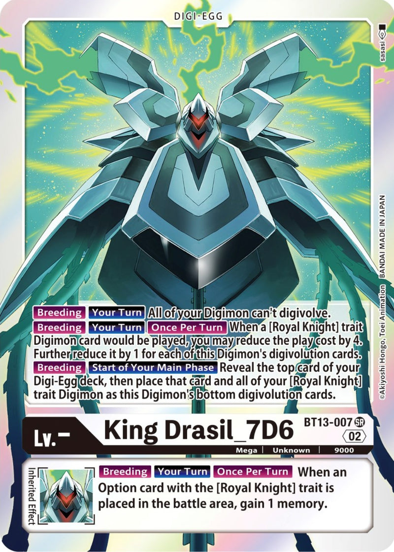 Rey Drasil_7D6 [BT13-007] [Versión Royal Knights Booster]