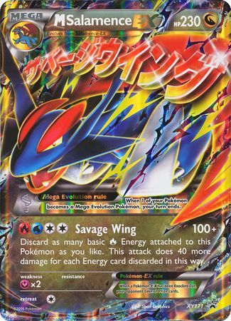 M Salamence EX (XY171) (Carte Géante) [XY: Promo Étoile Noire]