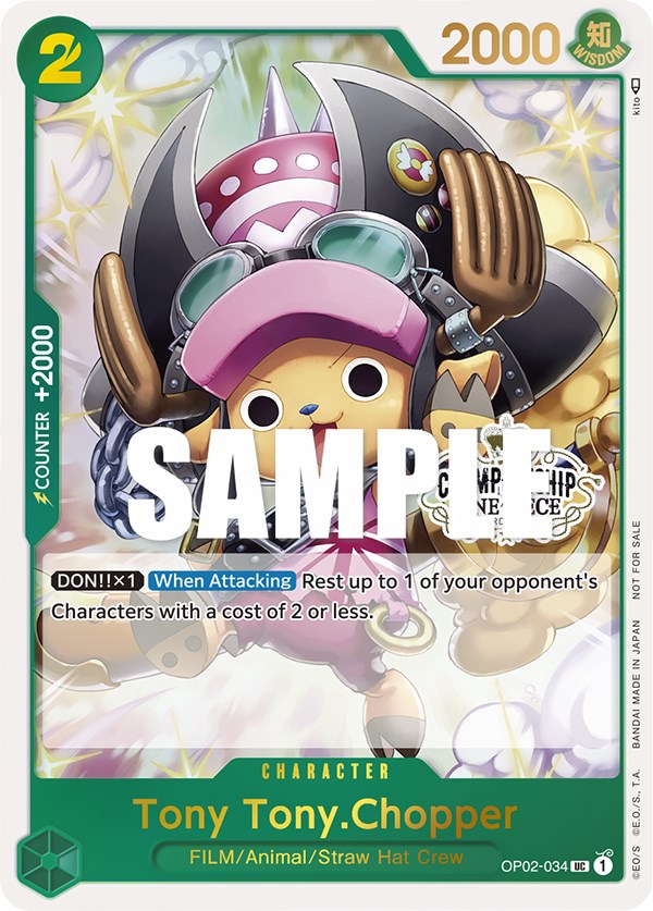 Tony Tony.Chopper (Paquete de participación del Campeonato de la Tienda) [Cartas promocionales de One Piece]