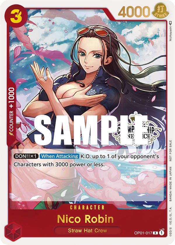 Nico Robin (Paquete de participación del Store Championship) [Cartas promocionales de One Piece]