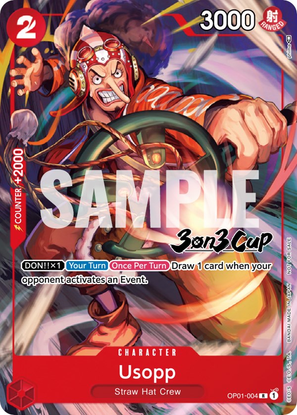Usopp (Copa 3 contra 3) [Participante] [Cartas Promocionales de One Piece]