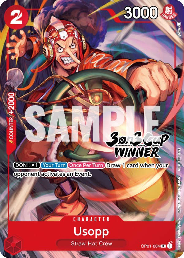 Usopp (Copa 3 contra 3) [Ganador] [Cartas promocionales de One Piece]