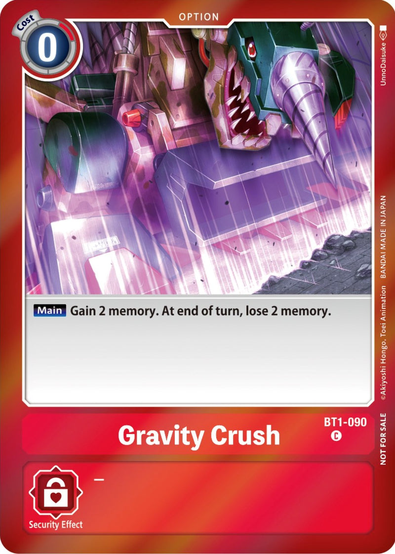 Aplastamiento de Gravedad [BT1-090] (Paquete de evento 5) [Promocionales del Sobres de Expansión Especial de Lanzamiento]